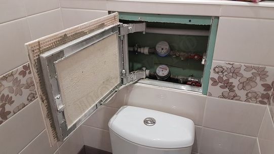 Люк под плитку Нажимной Секрет-Лайт 500*400 Люк под плитку Нажимной Секрет-Лайт 500*400