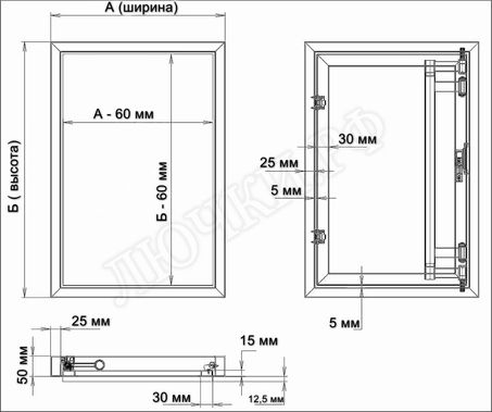 Люк под плитку Атлант 200*1650 Люк под плитку Атлант 200*1650