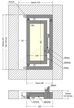 Люк под плитку Шагма для плитки 200*300 (требуемый размер проема 210*335, размер люка 160*333) Люк под плитку Шагма для плитки 200*300 (требуемый размер проема 210*335, размер люка 160*333)