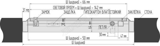 Люк-дверь под покраску Скала Люк-дверь под покраску Скала