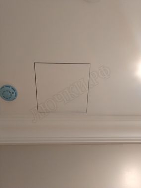 Люк под покраску Премиум Лайт для установки в потолок 2 створки Люк под покраску Премиум Лайт для установки в потолок 2 створки