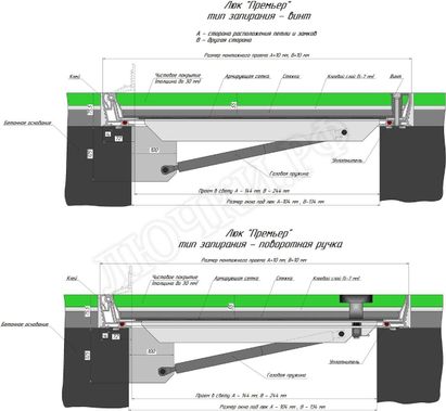 Напольный люк Премьер 750*1250 Напольный люк Премьер 750*1250