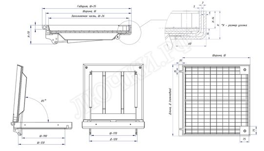 Люк под брусчатку Брус Ли Стальной 900*900 Люк под брусчатку Брус Ли Стальной 900*900