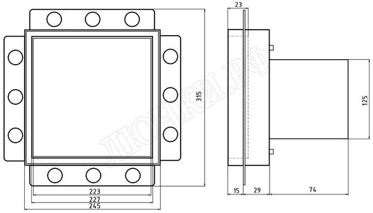 Вытяжной вентилятор Awenta System+, Turbo, 125, KWT125T, белая 250*250 Вытяжной вентилятор Awenta System+, Turbo, 125, KWT125T, белая 250*250