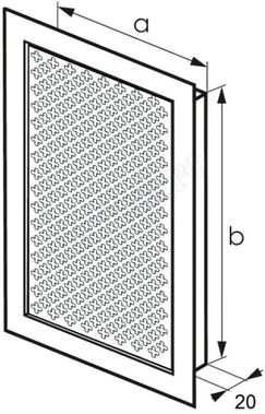 с перфорацией Цветок врезная 240*170, RAL 9016 глянцевый с перфорацией Цветок врезная 240*170, RAL 9016 глянцевый