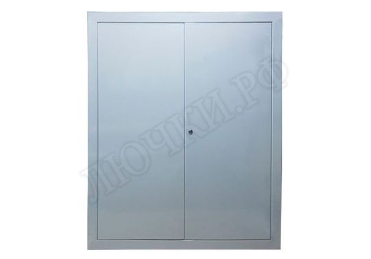 Люк сантехнический Элит усиленный 1 мм с замком 2 створки 2000*1000, RAL 9003 муар Люк сантехнический Элит усиленный 1 мм с замком 2 створки 2000*1000, RAL 9003 муар