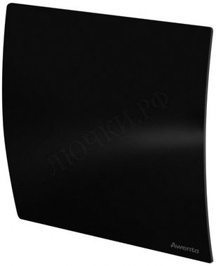 Вытяжной вентилятор Awenta System+, Turbo, 125 KWT125T, Escudo, PECB125P, Чёрный глянцевый, пластик Вытяжной вентилятор Awenta System+, Turbo, 125 KWT125T, Escudo, PECB125P, Чёрный глянцевый, пластик