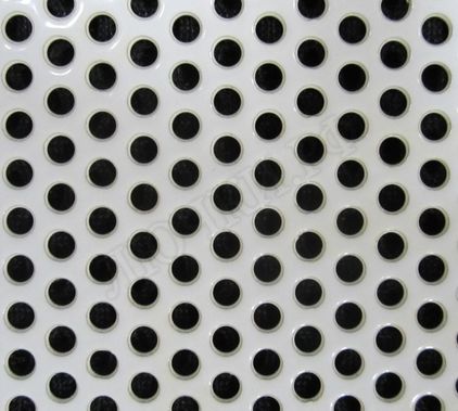 Решетка металлическая с перфорацией Кружок врезная 100*200, RAL 8017 глянцевый Решетка металлическая с перфорацией Кружок врезная 100*200, RAL 8017 глянцевый